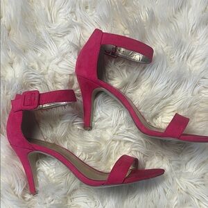 Style & Co. Hot Pink Ankle-Strap Heels
